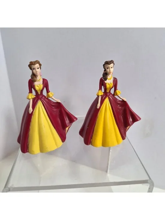 Beauty & The Beast Figure 8 Lot Disney Princess Belle Beast Gaston - Picture 3 of 13